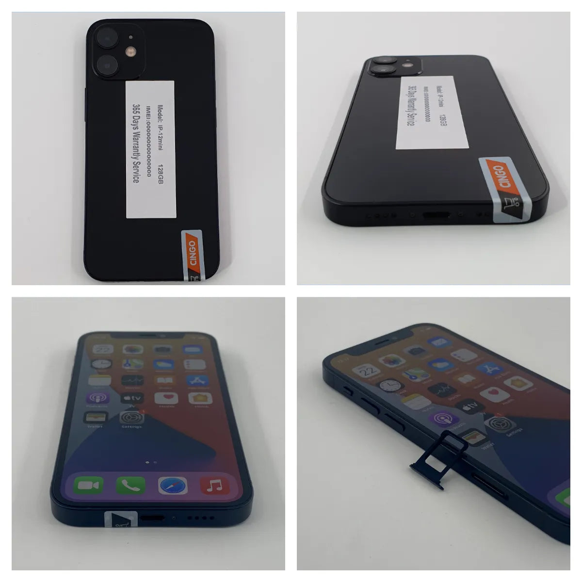 Unlock Original iPhone12 mini  Mobile phone 4GB&64/128/256GB IOS A14 Bionic Hexa Core 5.4''  iphone 12mini  5G