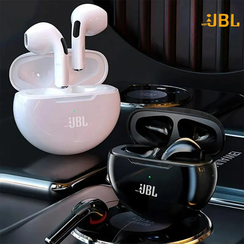 Mzyjbl Earphone Bluetooth Headphones Tws Air Pro 6 With Mic 9d Stereo Hifi Earbuds For Iphone Ios Android Wireless Pods Headset