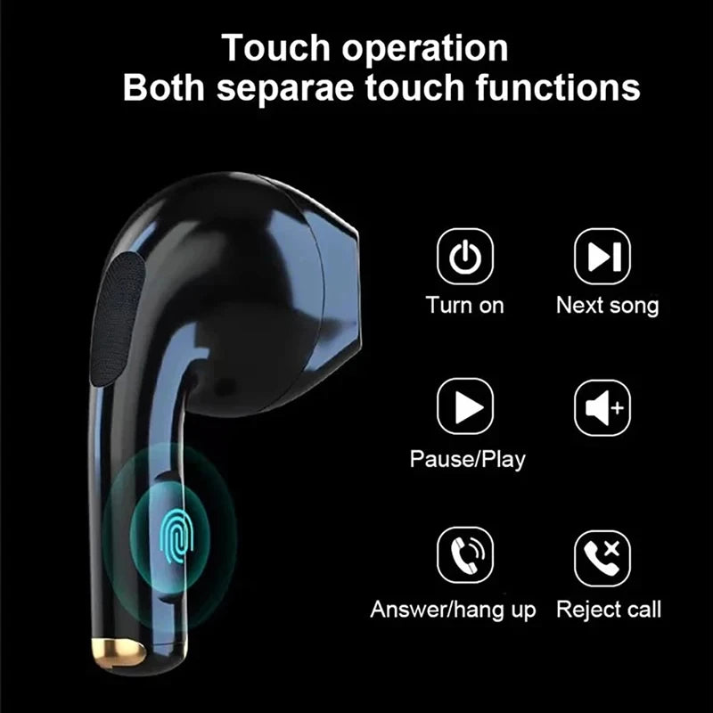 Original TOBOSE Air Pro 6 Earphone TWS 9D HIFI Stereo Bluetooth Music Earbuds For IPhone IOS Android Wireless Pods Headphones
