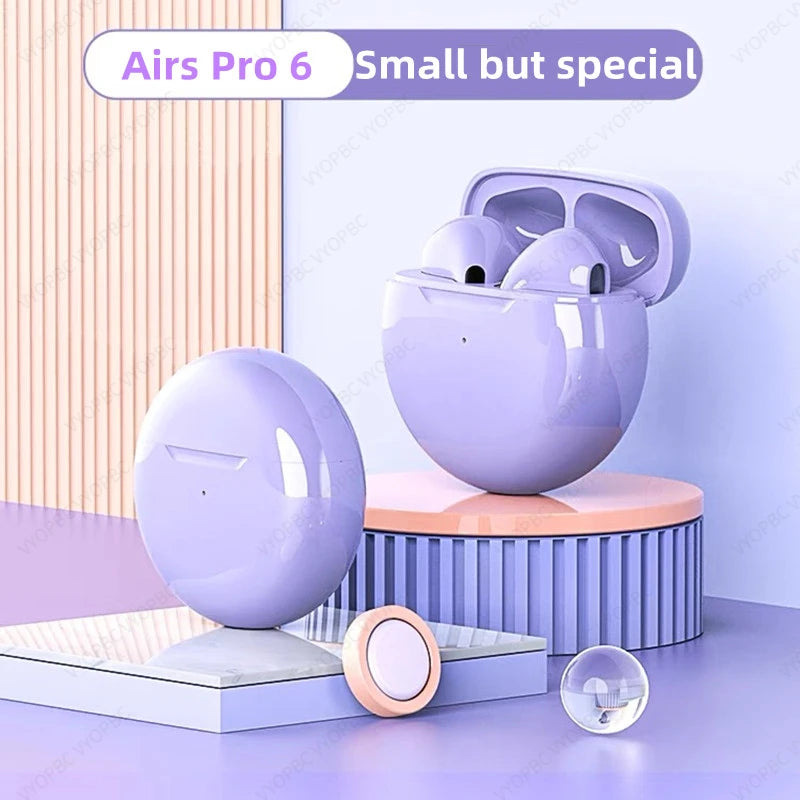 Original Air Pro 6 TWS Wireless Headphones Fone Bluetooth Earphones Mic Pods InEar Pro6 Earbuds sport Headset For Xiaomi Android